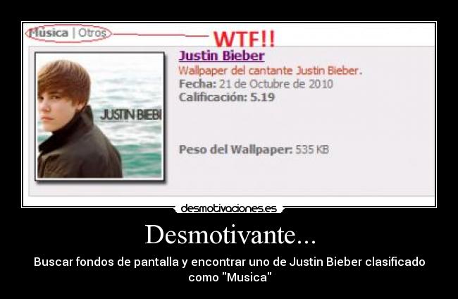 Desmotivante... - Buscar fondos de pantalla y encontrar uno de Justin Bieber clasificado
como Musica