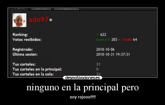 ninguno en la principal pero - soy rojooo!!!!!