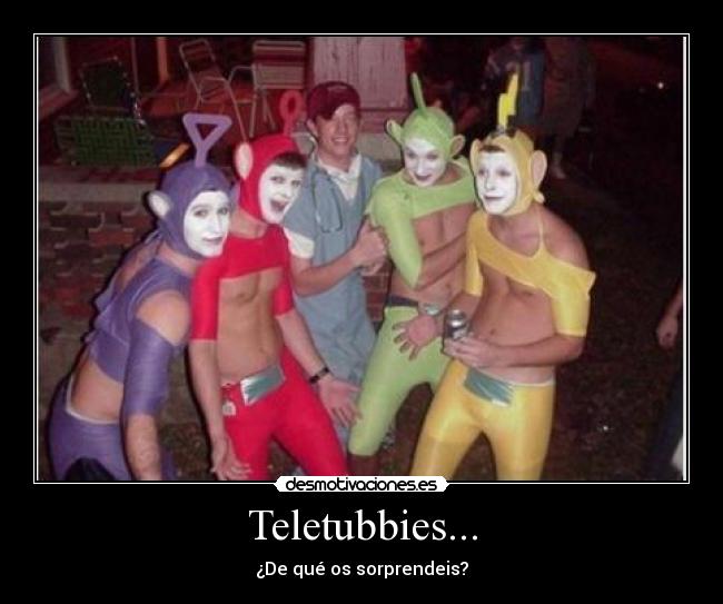 carteles teletubbies desmotivaciones