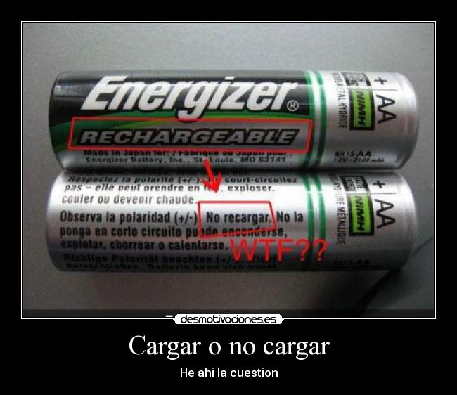 Cargar o no cargar - He ahi la cuestion