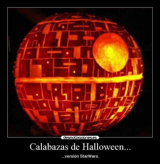 Calabazas de Halloween... - ...versión StarWars.