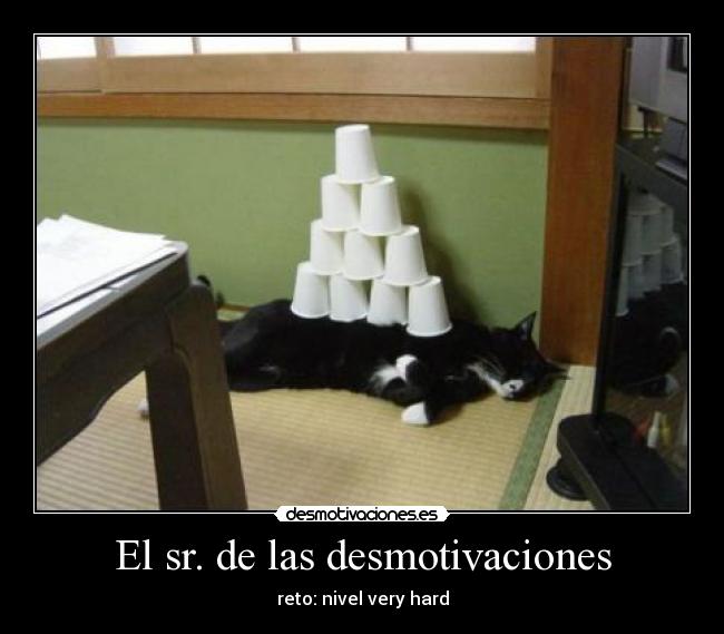 El sr. de las desmotivaciones - reto: nivel very hard