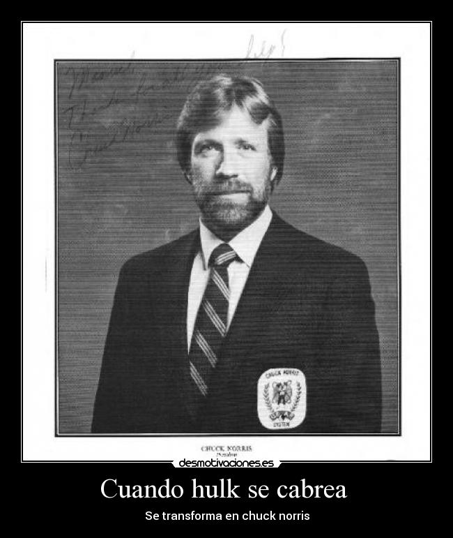 Cuando hulk se cabrea - Se transforma en chuck norris
