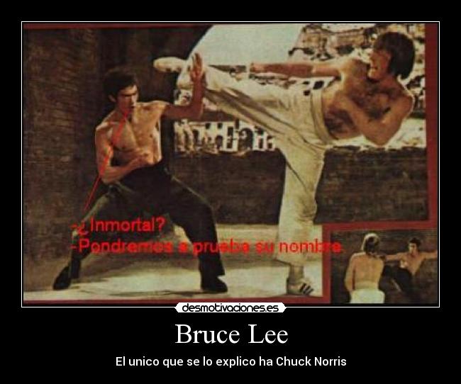 carteles chuck norris bruce lee combate batalla gracioso desmotivaciones