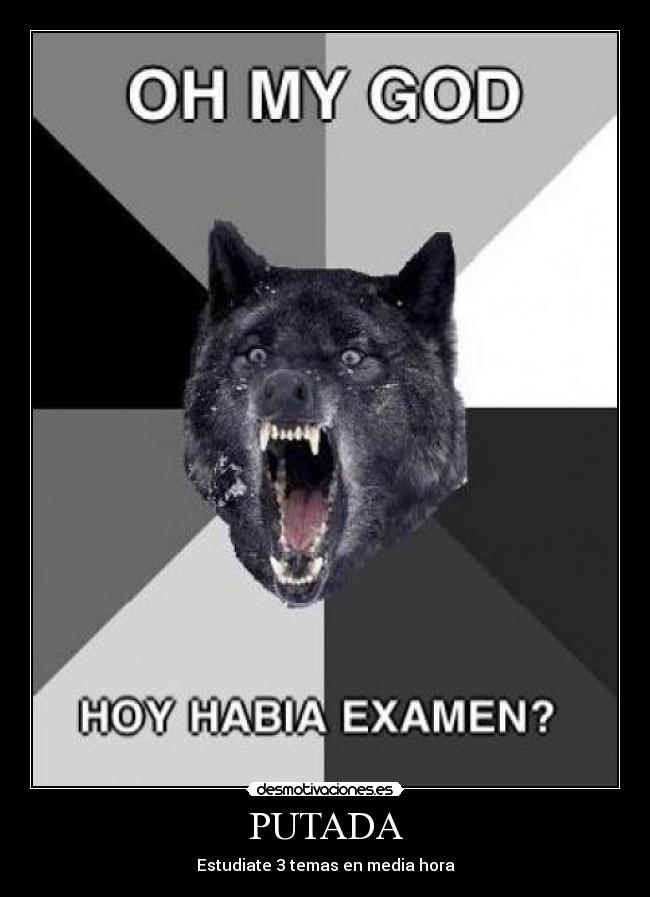 PUTADA - Estudiate 3 temas en media hora