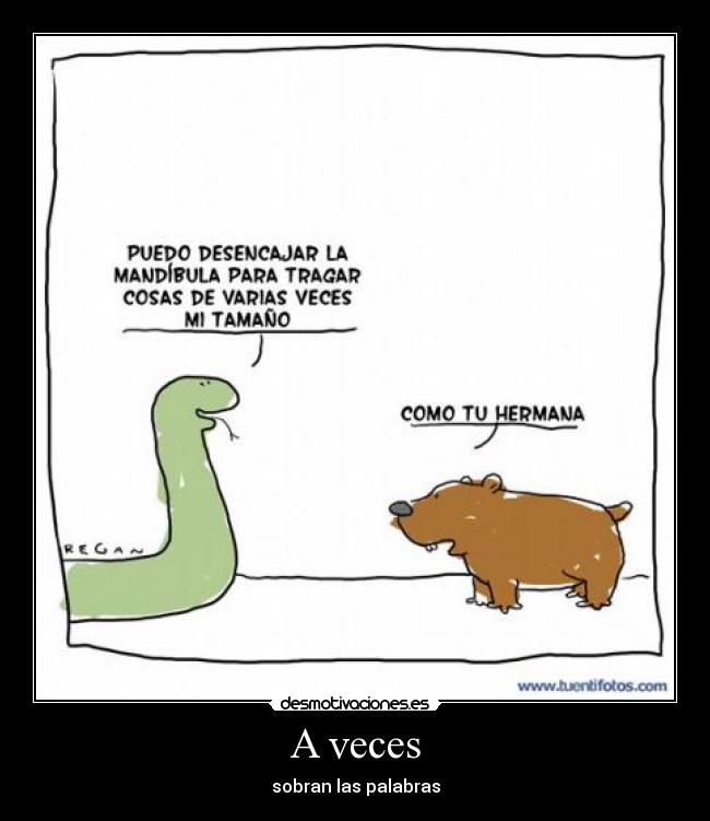 A veces -