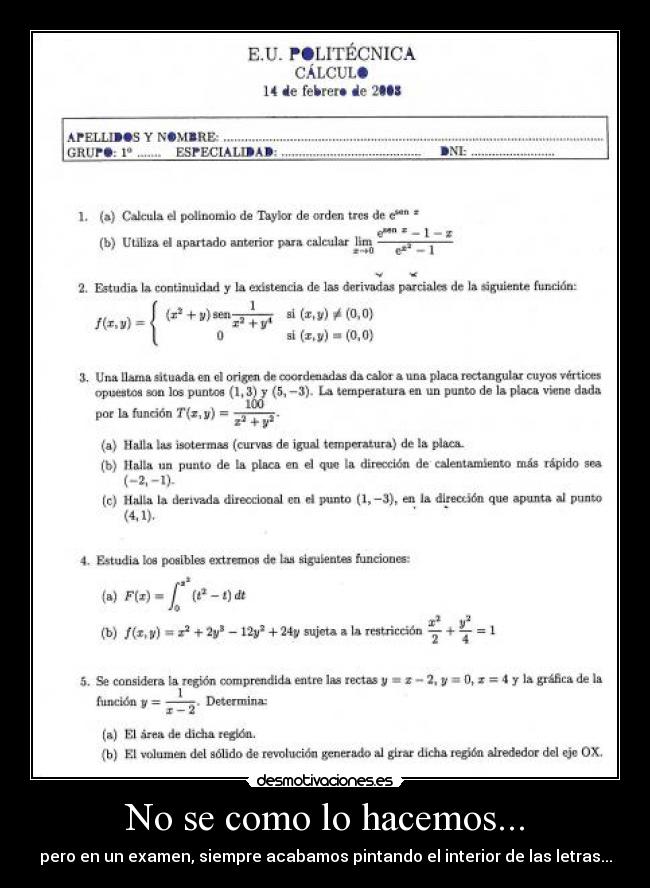 No se como lo hacemos... - 