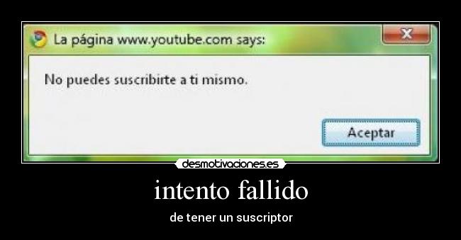 intento fallido - 