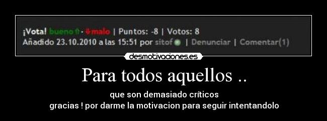 Para todos aquellos .. -