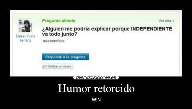 Humor retorcido - WIN