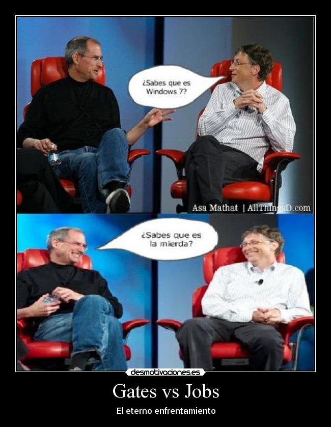 Gates vs Jobs - El eterno enfrentamiento