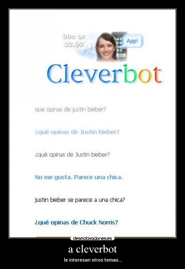 carteles cleverbot desmotivaciones