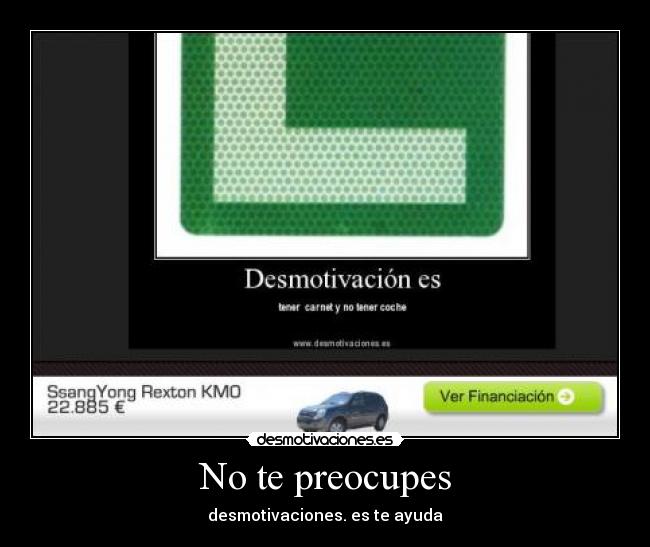 No te preocupes - 