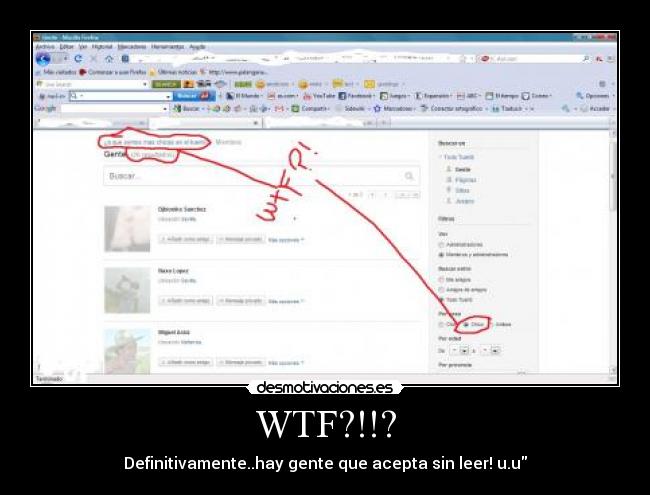 WTF?!!? - Definitivamente..hay gente que acepta sin leer! u.u