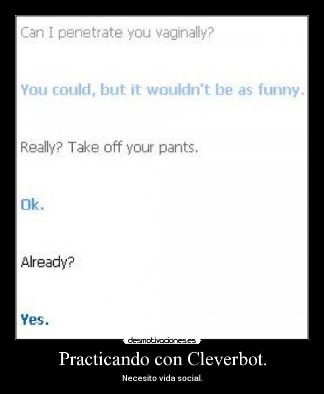 carteles cleverbot desmotivaciones