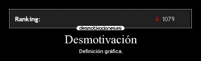 Desmotivación -