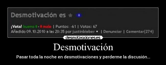 Desmotivación -