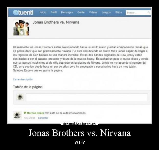Jonas Brothers vs. Nirvana - WTF?