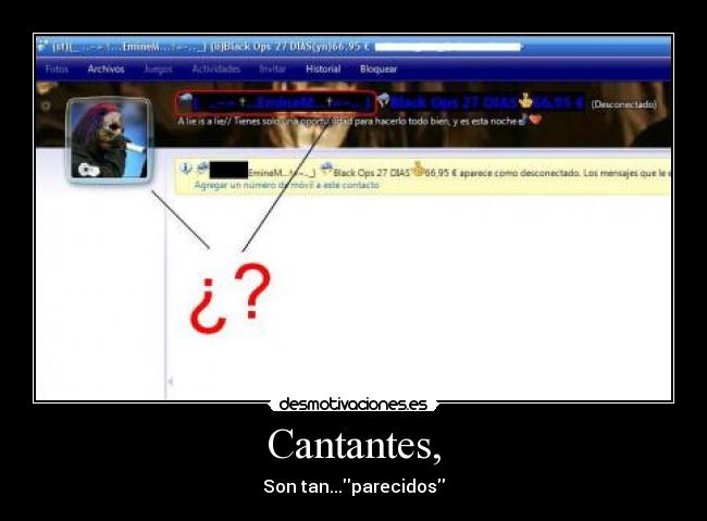 Cantantes, -