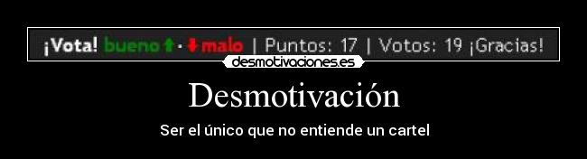 Desmotivación -