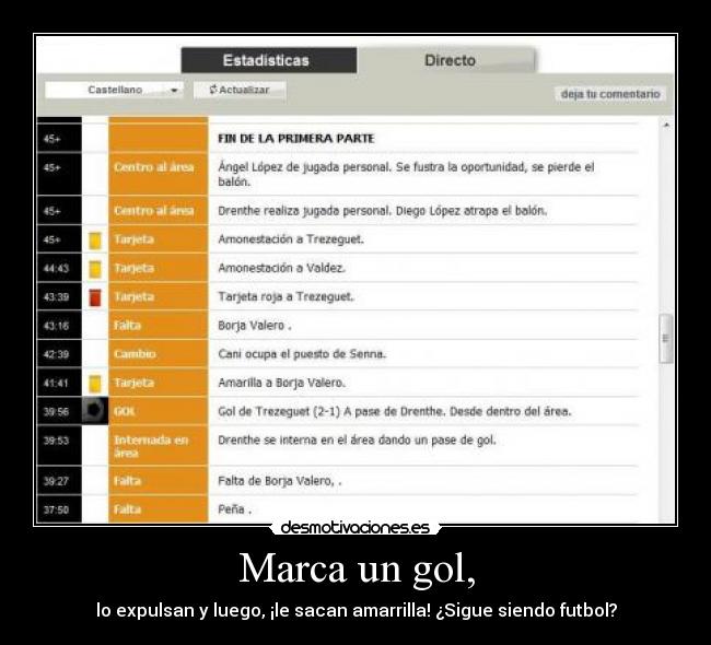 Marca un gol, - lo expulsan y luego, ¡le sacan amarrilla! ¿Sigue siendo futbol?