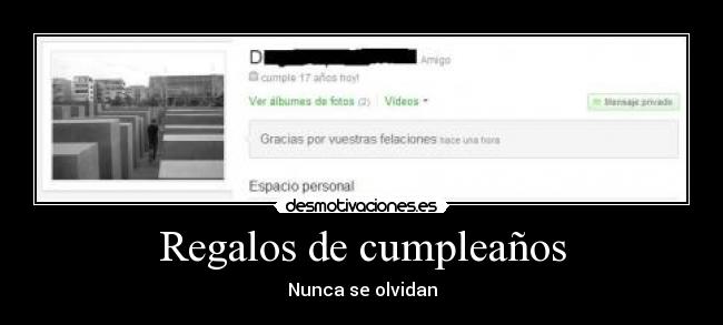 Regalos de cumpleaños - Nunca se olvidan