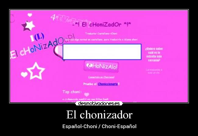 El chonizador -