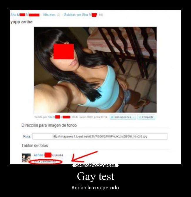 Gay test - 