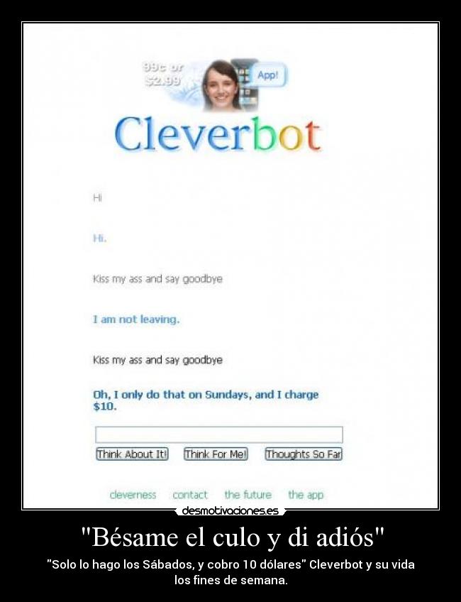 carteles cleverbot desmotivaciones