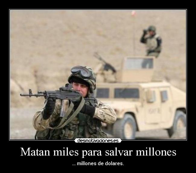Matan miles para salvar millones - 