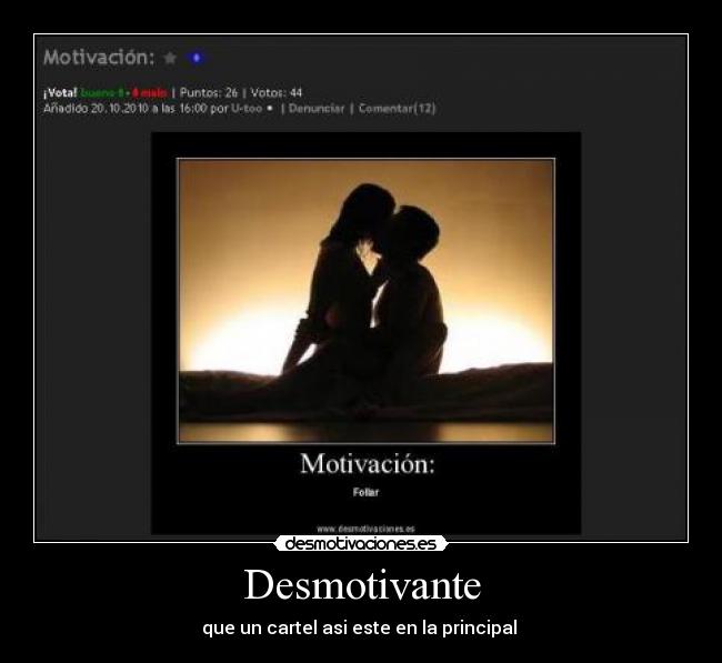 Desmotivante -