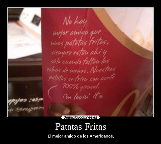 carteles patatas fritas donalds desmotivaciones