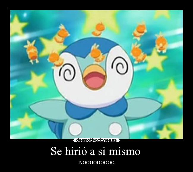 Se hirió a si mismo -