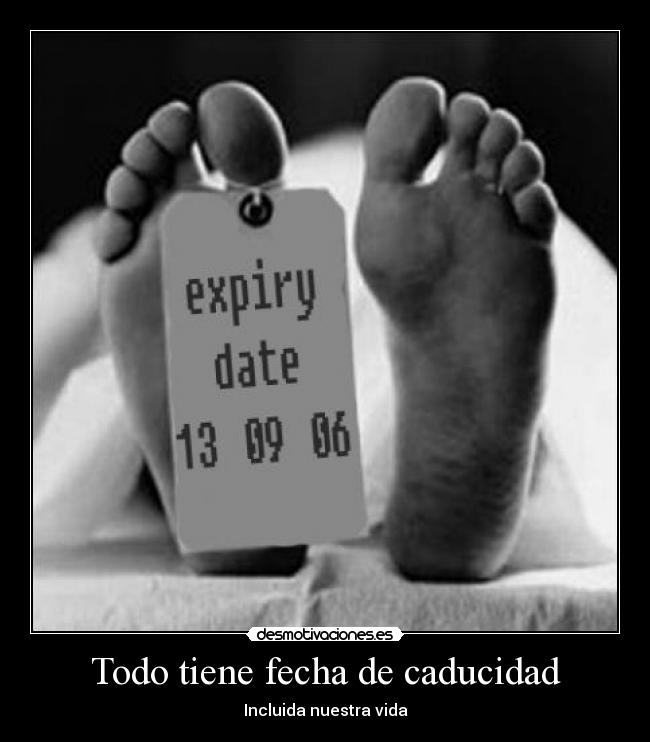 carteles muerte fecha caducidad vida desmotivaciones