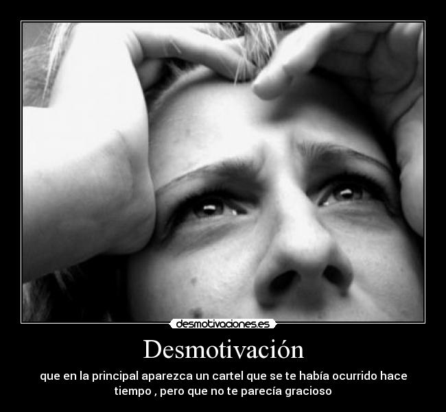 Desmotivación -