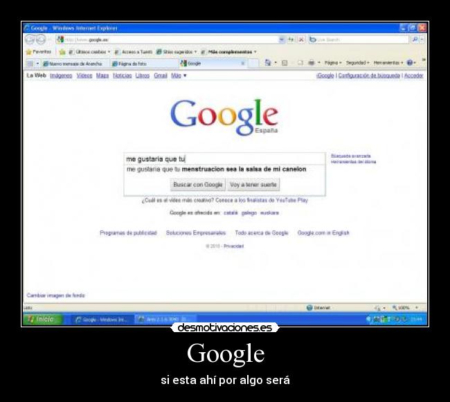 Google - si esta ahí por algo será