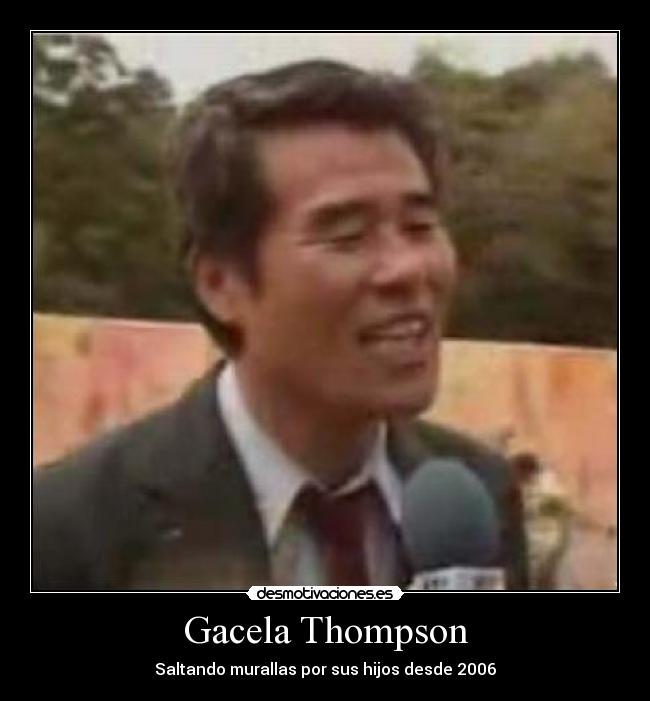 Gacela Thompson - Saltando murallas por sus hijos desde 2006