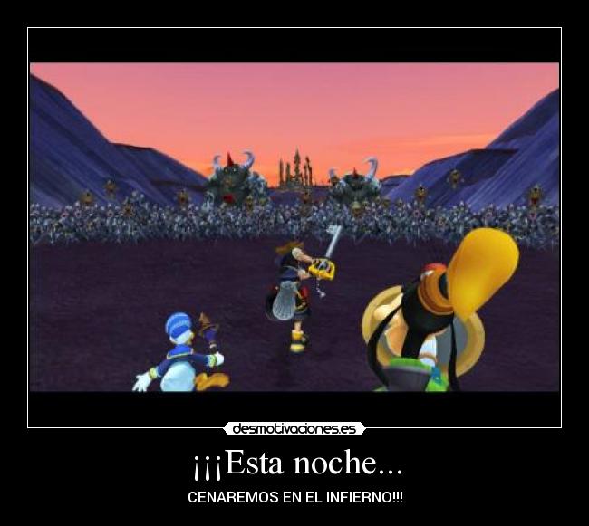 carteles kingdom hearts 300 sora donald goofy guerra sincorazon desmotivaciones