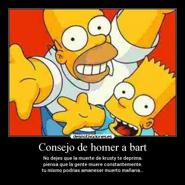 Consejo de homer a bart - 