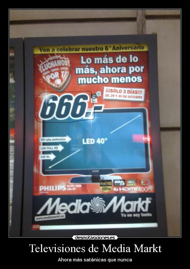Televisiones de Media Markt - Ahora más satánicas que nunca