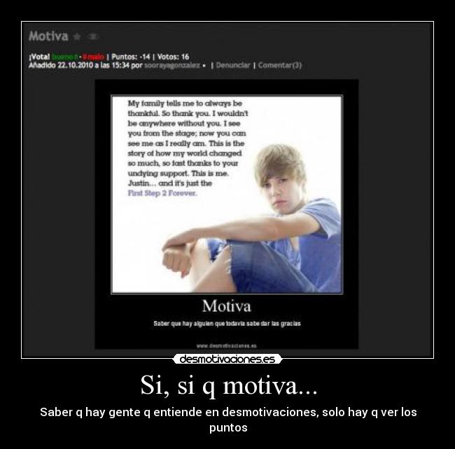 Si, si q motiva... -