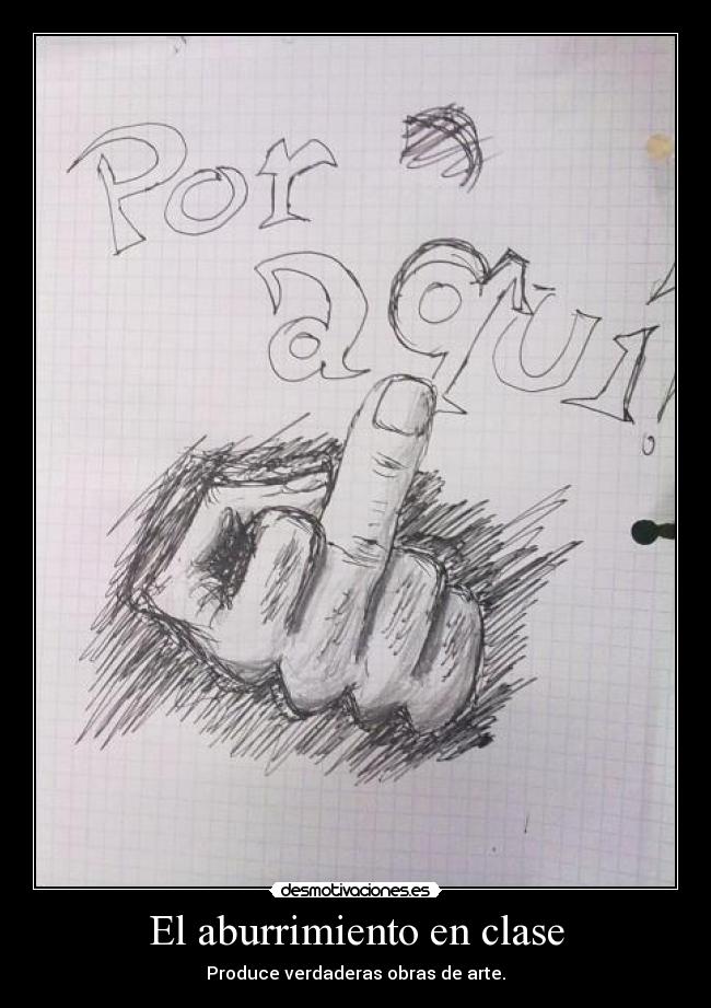 El aburrimiento en clase - 