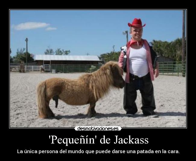 Pequeñín de Jackass - La única persona del mundo que puede darse una patada en la cara.
