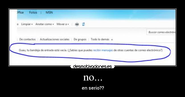 no... - en serio??
