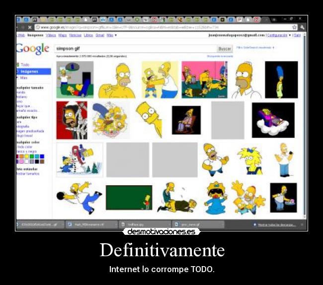 carteles burns simpsons internet desmotivaciones