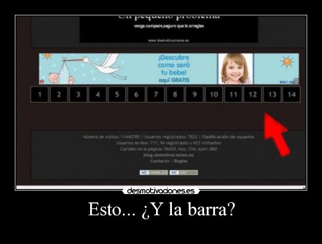 Esto... ¿Y la barra? -