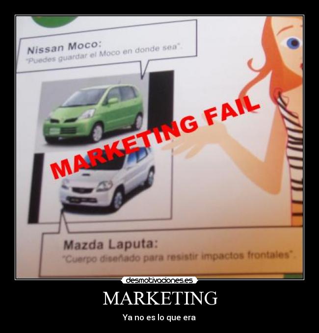 MARKETING - Ya no es lo que era