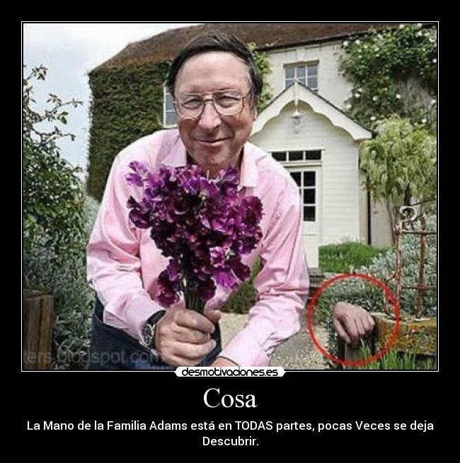 carteles cosa familia adams  dr4c096 desmotivaciones