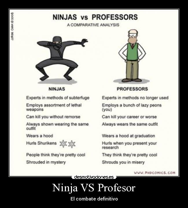 Ninja VS Profesor - 