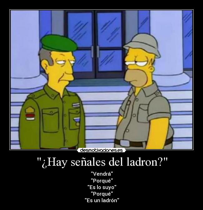 ¿Hay señales del ladron? - 